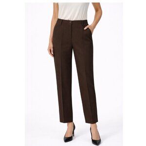 HAGGAR Women's Brown Dress Pants - 4P